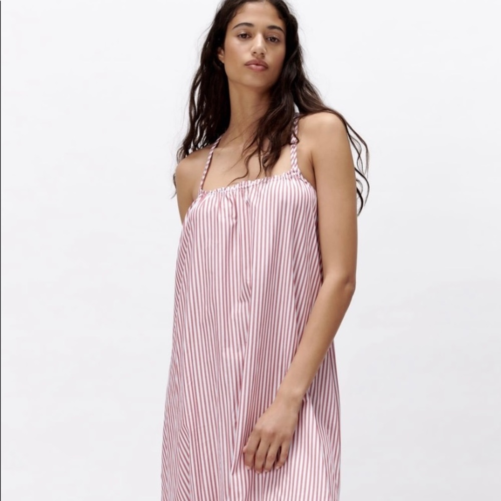 Zara Striped Poplin Dress